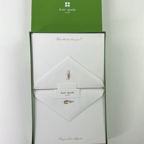 **SOLD**Kate Spade Word Icon Stationery - 5 notecard - Picture 4 of 7